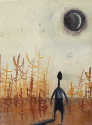 Picture of Blue Sun Thesis series, solo w/ black sun