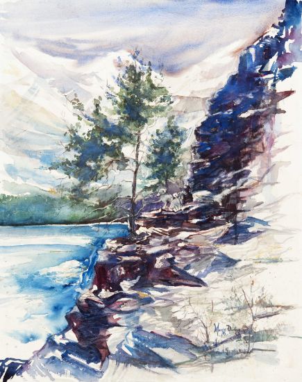 Picture of Cliffs and water